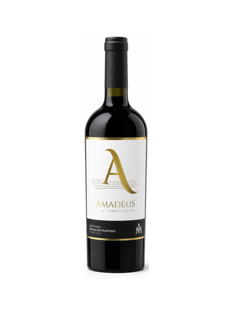 Etiqueta Amadeus, vino ícono de Barras de Mahoma